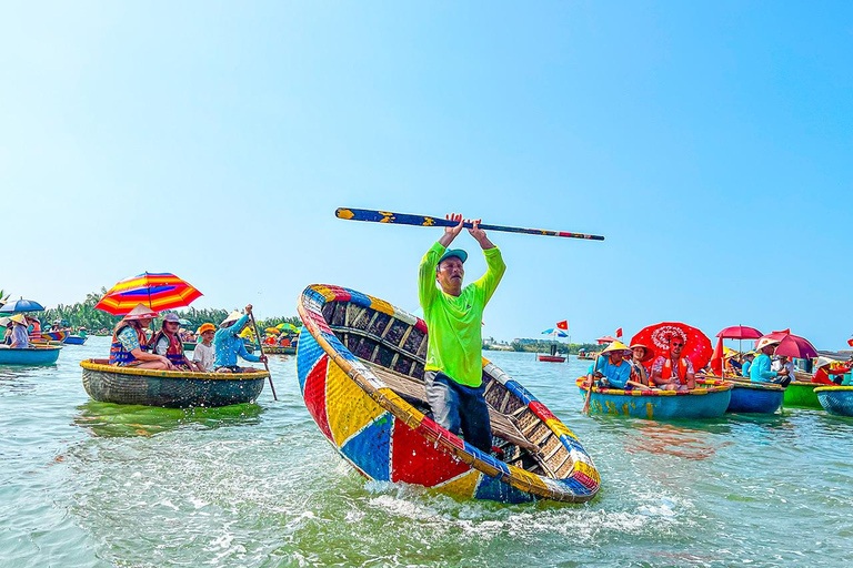 Hoi An: boottocht met Cam Thanh-mandKaartje voor de mandboot met hoteltransfers