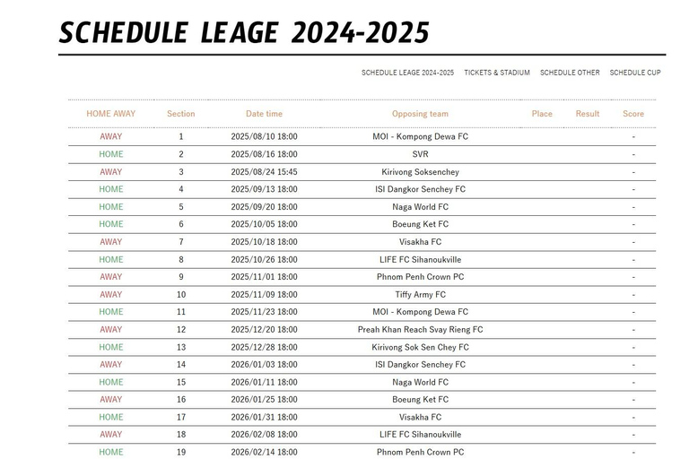 Angkor Tiger VIP Matchday & Labyrinth Dining Experience