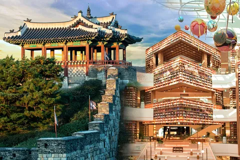 Seúl: Fortaleza Hwaseong de Suwon + Biblioteca Starfield + Waujeongsa