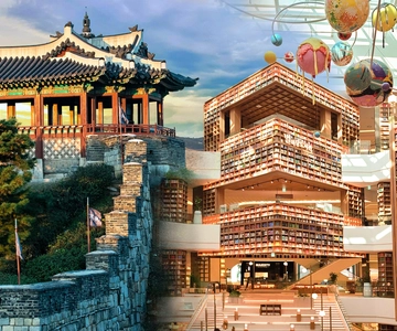 Seul: Fortaleza Hwaseong de Suwon + Biblioteca Starfield + Waujeongsa