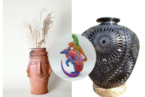 Visite des chefs-d&#039;œuvre de Oaxaca : Poterie, Alebrijes et argile noire