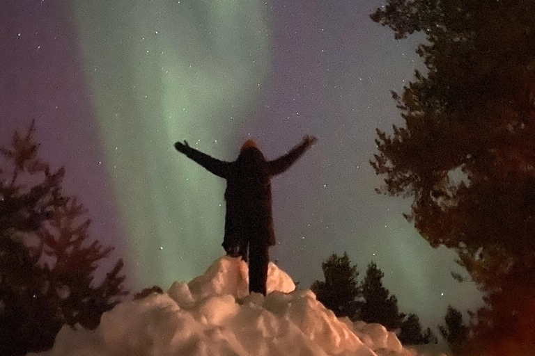 Saariselkä/Kakslauttanen: Private Aurora Hunt in Premium Car Saariselkä: Premium Northern Lights Car Hunt in Small Group