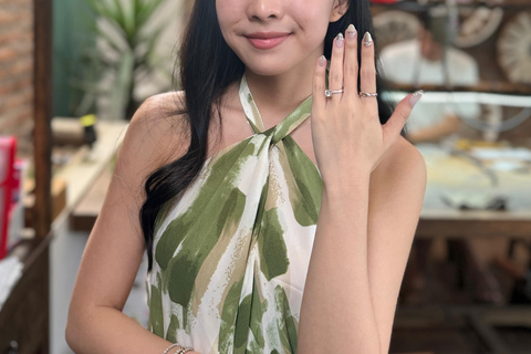 Ubud: Silversmyckeskurs med tillgång till pool