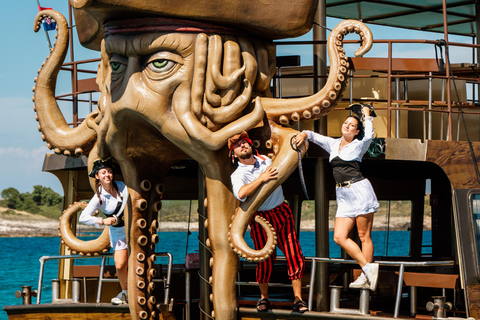 Kamenjak: Pirate Boat Cruise with Blue Cave, Porer & Lunch