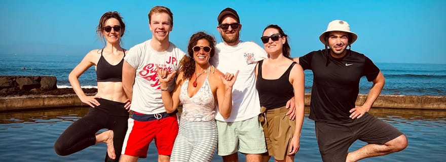 Tenerife : Yoga en plein air sur la plage de Las Americas