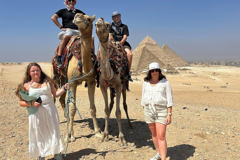 Sharm: Cairo Day Trip by Flight, Pyramids & GEM Grand Museum Entry to the Giza Pyramids, Sphinx and old Egyptian Museum