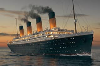 Eintrittskarte für die Ausstellung Titanic & White Star Line