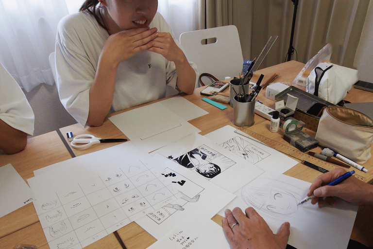 Tokyo: Erfarenhet av mangateckning. (Inga färdigheter krävs)Tokyo Manga Drawing Class guidad av proffs. (Inga förkunskaper krävs