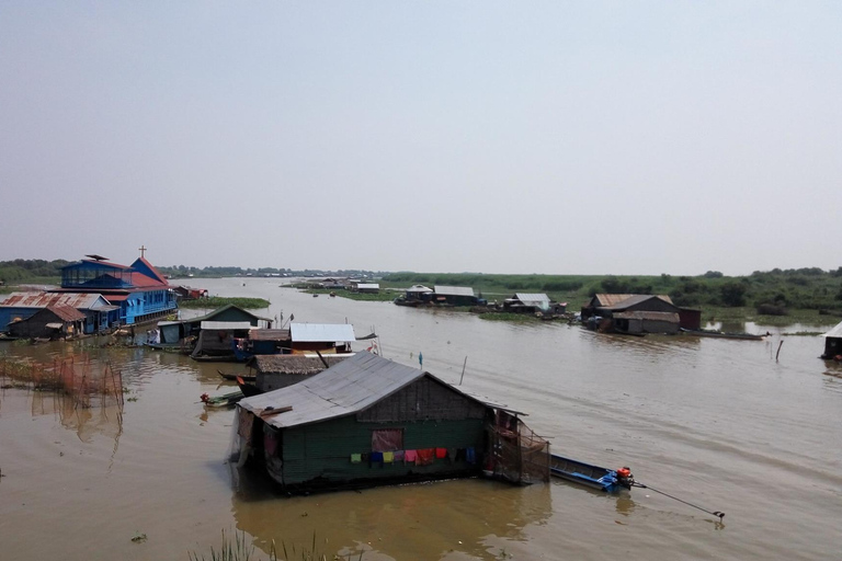 Siem Reap: Prek Toal Tonlé Sap Meer &amp; Battambang overnachtingSiem Reap: Prek Toal Tonlé Sap Meer terug naar Siem Reap