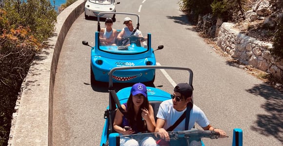 Nice: Panoramic Riviera guided Tour by Open-Top Electric Car