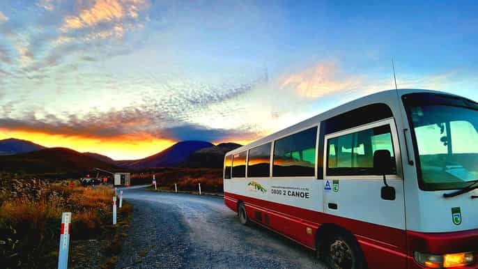 desde Ketetahi: Lanzadera de ida Tongariro Alpine Crossing