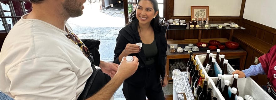 Visite à pied de dégustation de saké à Nagano