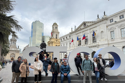Santiago: Walking Tour with Bilingual Guide