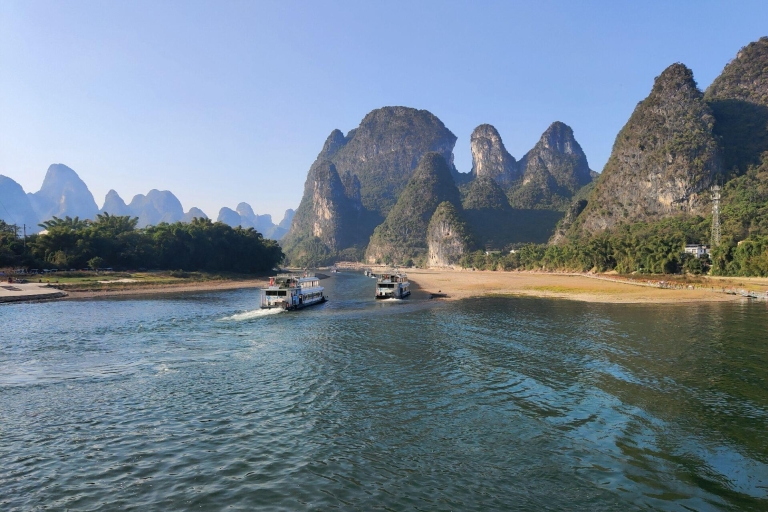 Billet pour la croisière sur la rivière Li-River avec service de guide en optionBillet pour le bateau 4 étoiles + transfert aller jusqu'à l'embarcadère de la rivière