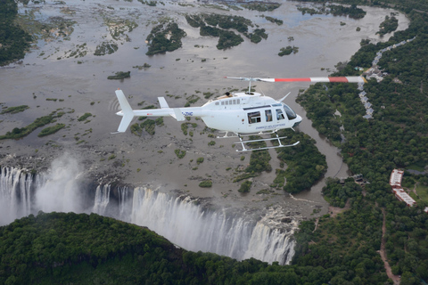 Helikopterflygning över Victoriafallen