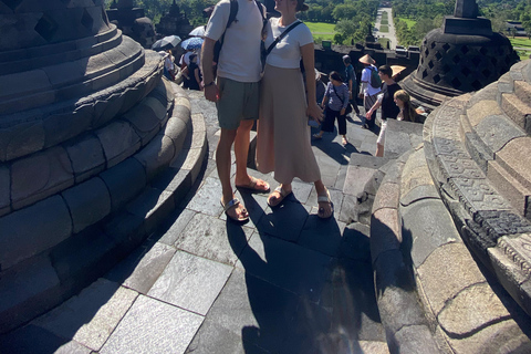 Yogyakarta Airport: Borobudur Climb & Prambanan Guided Tour