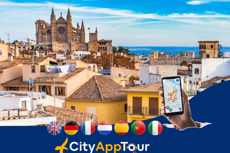 Palma de Mallorca en 1 Día: Tour a pie con guía digital9,95 € - Solo ticket de entrada