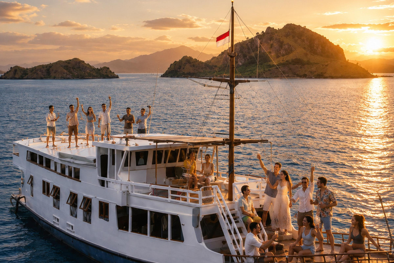 Labuan Bajo: 2-Day Komodo & Pink Beach Tour with Town Dinner Dorm (15 pax/room) 8 Island Stops, No Dinner, No Souvenirs