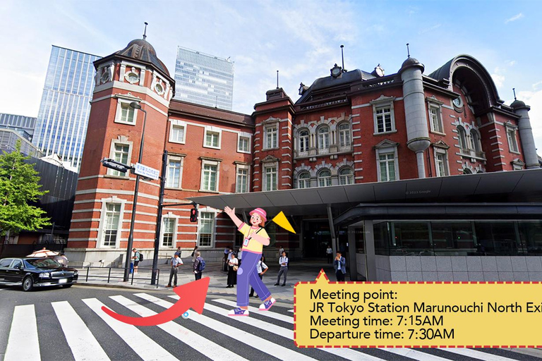 Tour zur fünften Station des Fuji und zum ThermalbadFuji-Ausflug ab Tokyo Station, Abfahrt um 7:30 Uhr