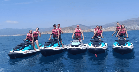 Benidorm: 1h Jet Ski Tour to Benidorm Island and Bay