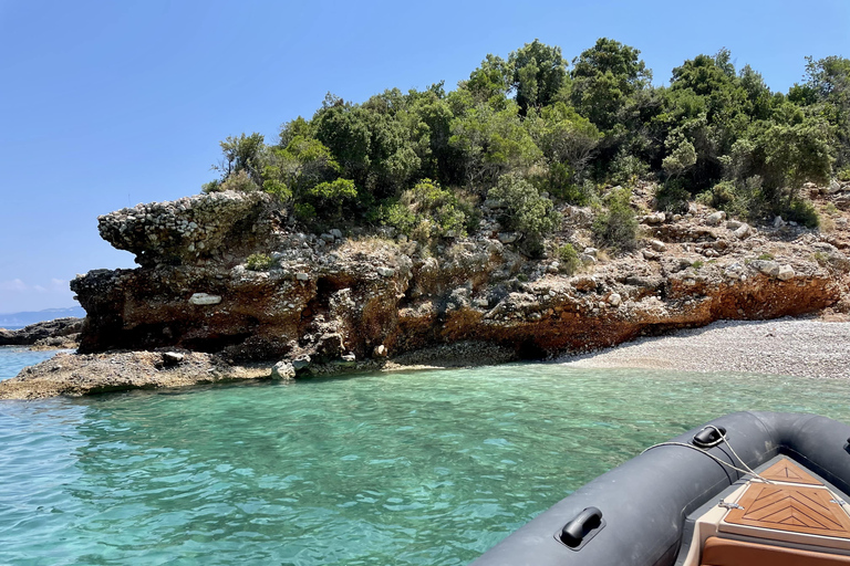 Vlorë: Sazan Island, Haxhi Ali Cave, and Karaburun Boat Tour