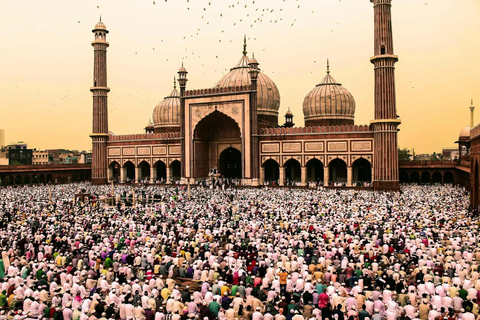 Delhi: Private Old Delhi Heritage Walk & Rickshaw Ride Tour Delhi: Private Tour with Car, Driver, Guide & Rickshaw Ride