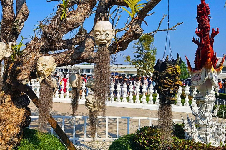 Chiang Mai: Weiße, blaue und große Buddha-Tempel in Chiang Rai