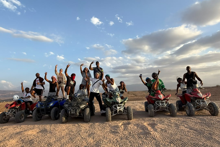 Marrakech: Agafay Desert Quad-and-Camel Safari & Dinner Show Marrakech: Agafay Desert Safari, Quad, Camel & Dinner Show