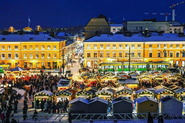 Helsinki: Christmas Walking Tour with Market Visit