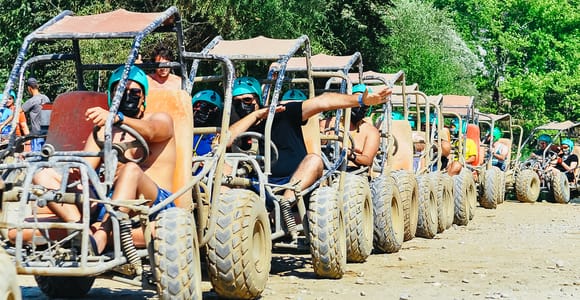 Antalya: Ziplining, Rafting, Jeep Tour & Quad Safari mit Essen