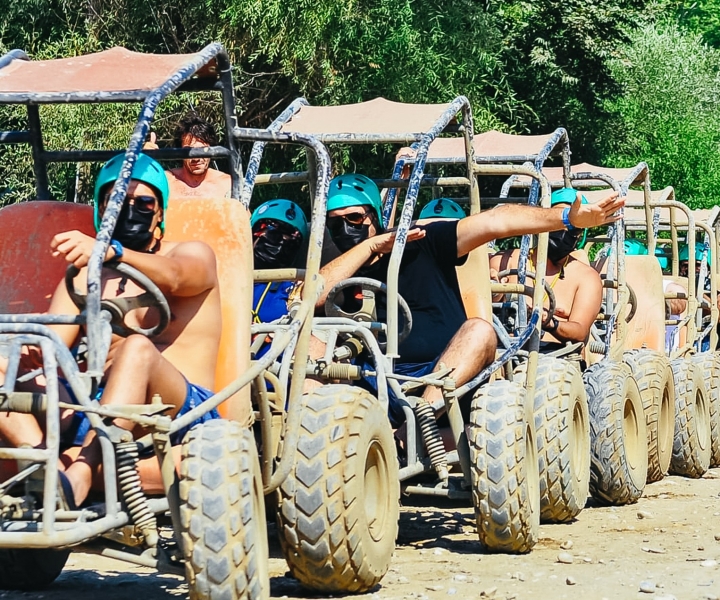 Antalya: Ziplining, Rafting, Jeep Tour & Quad Safari w/Lunch