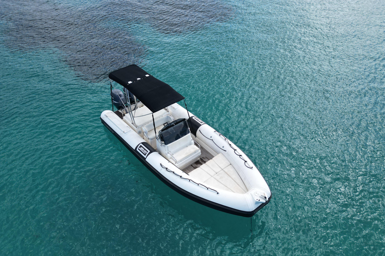 San Antonio: Experiência em barco privado, com paddle surf e snorkelSan Antonio: Experiência de barco privado com paddle surf e mergulho com snorkel