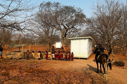 Victoria Falls: African Village Community Tour on Horseback