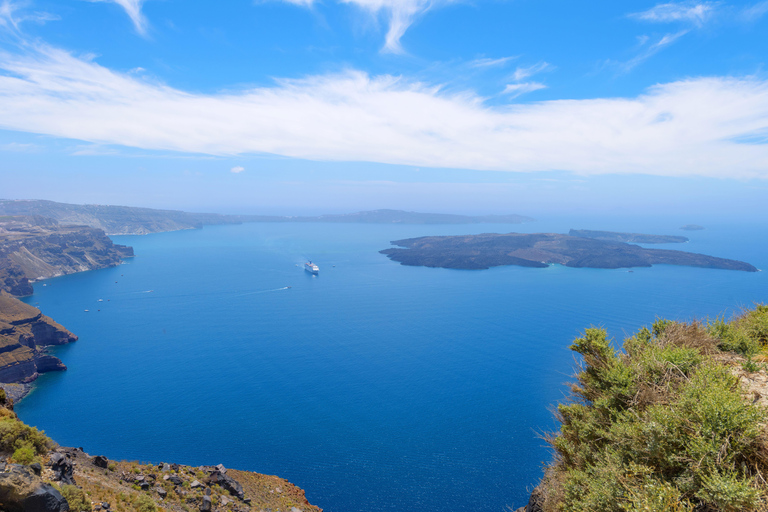 Caldera Santorini: crucero con cena y puesta de sol