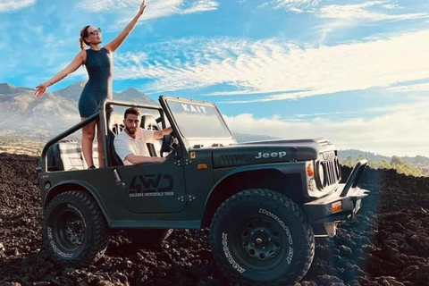 Kintamani: Jeep Sunrise Trekking with Hot Spring Kintamani 4WD Sunrise Tour with Natural Hot Spring Bath With Shuttle