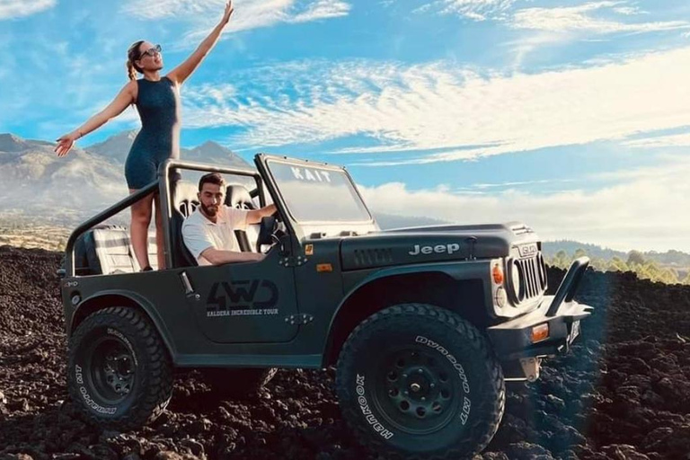 Kintamani: Jeep Sunrise Trekking with Hot Spring Kintamani 4WD Sunrise Tour with Natural Hot Spring Bath With Shuttle