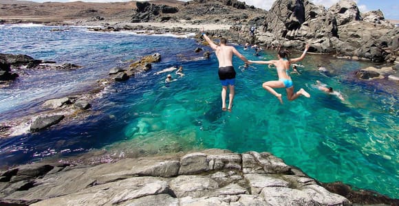 From Oranjestad: Full-Day Island Jeep Safari Tour