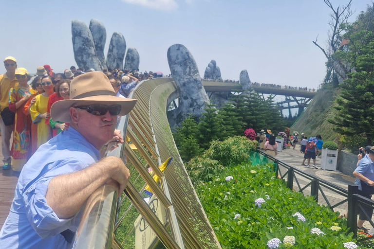 Da nang/Hoi an To Golden Bridge and Marble mountain Private Tour With Out Lunch