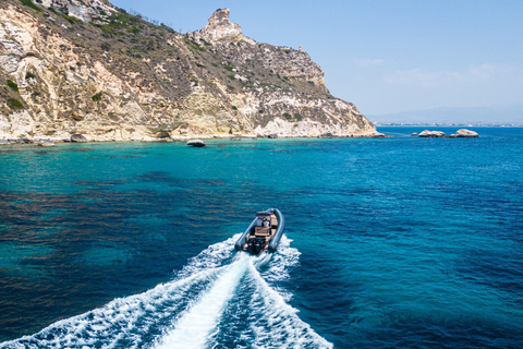 Cagliari: Zodiac Boat Tour, 3-4 SwimStops, Wine & Snorkeling Cagliari: Zodiac Boat Tour, 3-4 Stops, Wine & Snorkeling