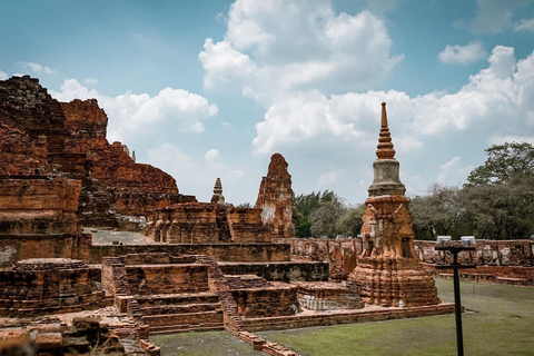 De Bangkok: Ayutthaya Tarde Serenity Tour &amp; Passeio de BarcoRiver City Banguecoque