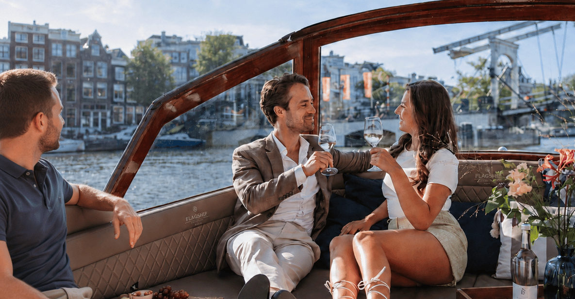 2-Hour Luxury Canal Cruise with Unlimited Snacks — a boat tour from Amsterdam, Netherlands