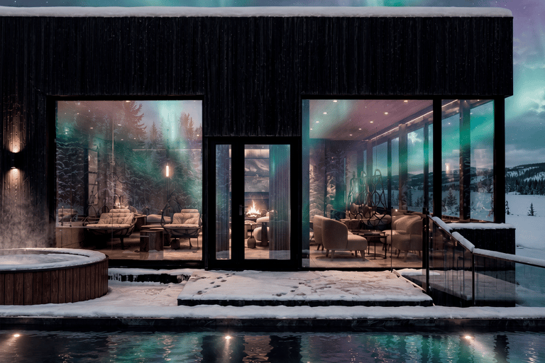 Rovaniemi: Arctic Spa with Lapland’s Only Infinity Pool Rovaniemi: Culta Arctic Spa Experience in SkyView Igloos