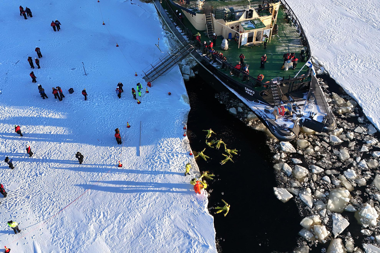 From Rovaniemi: Icebreaker Sampo Cruise and Ice Floating Morning Cruise at 9:00 AM with pickup from Rovaniemi