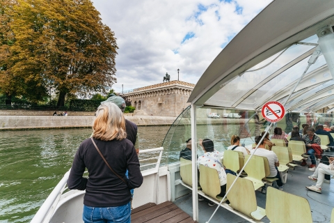 Paris: Seine River Hop-On Hop-Off Sightseeing Cruise Batobus Shuttle Service 2-Day Pass