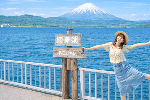 Sapporo: Lake Toya, Noboribetsu & Summer Special Day Trip 8:00 am meet at Odori Park subway station exit 31