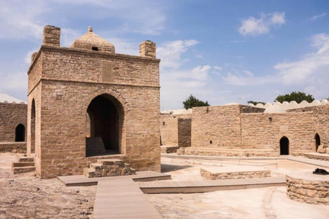 Baku: Gobustan, Mud Volcano, Fire Temple & Burning Mountain Group Tour without Entrance Fees