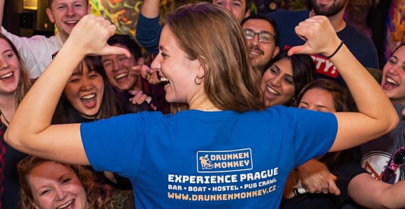 Prague: Drunken Monkey Pub Crawl, 2hr Open Bar & Duplex
