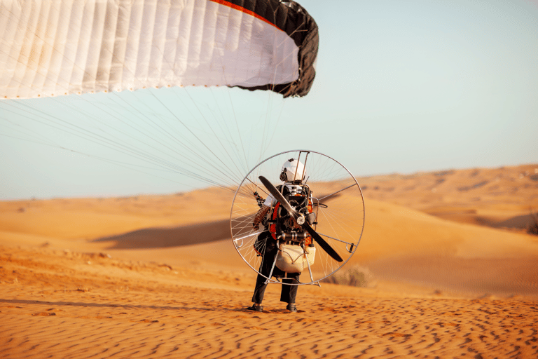 Paratrike Aerial Experience in Doha with Pickup 40-Min Paratrike Flight (Pilot + Guest Control)
