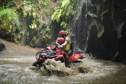 Ubud ATV through River, Cave, Waterfall & Rafting Package Rafting without Shuttle ( Optional with SHUTTLE AVAILABLE )