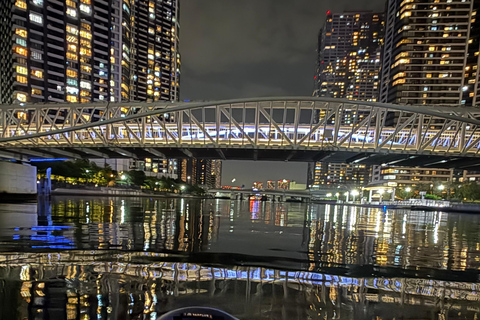 Tokyo: Nighttime SUP Cruise with Guide and Photos
